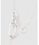 Soierie / ソワリー Raw edge clip necklace