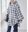 《別注》crinkle check frill collar shirts*