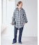 《別注》crinkle check frill collar shirts*
