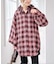 《別注》crinkle check frill collar shirts*