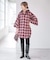 《別注》crinkle check frill collar shirts*