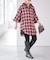 《別注》crinkle check frill collar shirts*