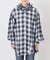 《別注》crinkle check frill collar shirts*