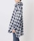 《別注》crinkle check frill collar shirts*