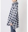 《別注》crinkle check frill collar shirts*