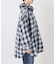 《別注》crinkle check frill collar shirts*