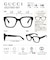 GUCCI メガネ レディースワイドスクエア インジェクションフレーム ブラック GG2193O-001