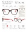 GUCCI メガネ レディースワイドスクエア インジェクションフレーム ハバナ×ピンク GG2193O-004