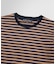 コットン ストライプ リンガーTシャツ
