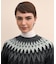 アルパカ／ウール　フェアアイル　クルーネックセーター