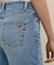 ストレッチコットン　フレアレッグ　デニムパンツ