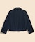 【Double B Collection】ポリエステル　BBロゴ　クロップド　ジップブルゾン