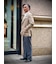 リプロダクト　リネン　ワンピースカラー　ドレスシャツ　Regular Fit