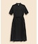 コットンボイル　ダブルポケット　ハーフスリーブ　シャツワンピース