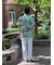 コットン　アイランドプリント　オープンカラーシャツ　Regular Fit