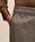 ウール　ハウンドトゥース　スリムレッグ　クロップドパンツ