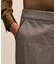 ウール　ハウンドトゥース　スリムレッグ　クロップドパンツ