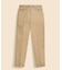 コットン　フランネルライニング　プレーンフロント　チノパンツ　Regular