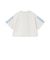 袖メッシュハーフジップ半袖Tシャツ