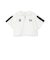 袖メッシュハーフジップ半袖Tシャツ
