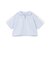 袖メッシュハーフジップ半袖Tシャツ