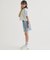 袖メッシュハーフジップ半袖Tシャツ