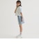 袖メッシュハーフジップ半袖Tシャツ