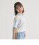 袖メッシュハーフジップ半袖Tシャツ