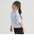 袖メッシュハーフジップ半袖Tシャツ