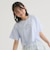 アソート柄レースアップ半袖Tシャツ