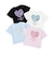 【デイリープライス】バックハートラメロゴ半袖Tシャツ