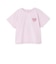 【デイリープライス】バックハートラメロゴ半袖Tシャツ