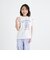 袖チュール切替ナンバリング半袖Tシャツ