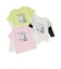 メッシュ袖切替ドッキングビッグTシャツ