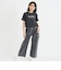 裾ドロストりぼんタック半袖Tシャツ