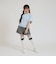 【接触冷感】ハート袖ライン半袖Tシャツ