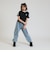【接触冷感】ハート袖ライン半袖Tシャツ