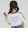 【接触冷感】ハート袖ライン半袖Tシャツ