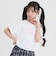 【接触冷感】袖あきリボン半袖Tシャツ