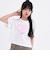 【デイリープライス】【綿100%】ハートロゴプリント半袖Tシャツ