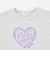 【デイリープライス】【綿100%】ハートロゴプリント半袖Tシャツ