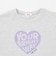 【デイリープライス】【綿100%】ハートロゴプリント半袖Tシャツ