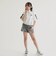 袖メッシュハーフジップ半袖Tシャツ2