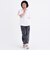 【接触冷感】袖メッシュ切替チュニック半袖T