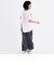 【接触冷感】袖メッシュ切替チュニック半袖T