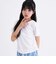 【接触冷感】ラインストーン脇ドロストTシャツ