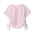 【接触冷感】ラインストーン脇ドロストTシャツ
