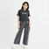 裾ドロストりぼんタック半袖Tシャツ