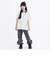 【接触冷感】バックハート衿つきハーフZIP半袖T