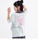 【接触冷感】バックハート衿つきハーフZIP半袖T